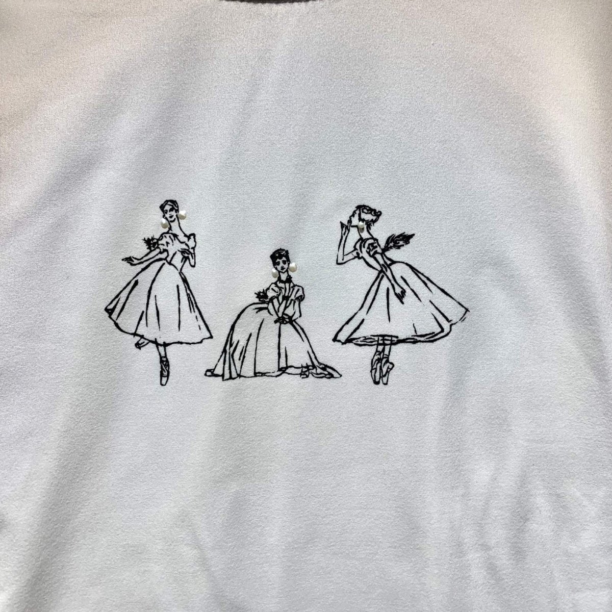 画像2: 【entrechat】  〈 La sylphide〉サイドシャーリングＴシャツ (2)