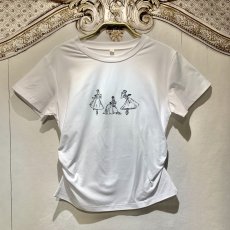 画像1: 【entrechat】  〈 La sylphide〉サイドシャーリングＴシャツ (1)