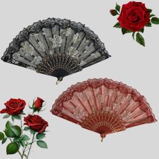 画像1: バレエ扇子 (1)