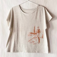 画像5: 【entrechat】  〈Warm up〉ドルマンTシャツ　シルクスクリーン (5)
