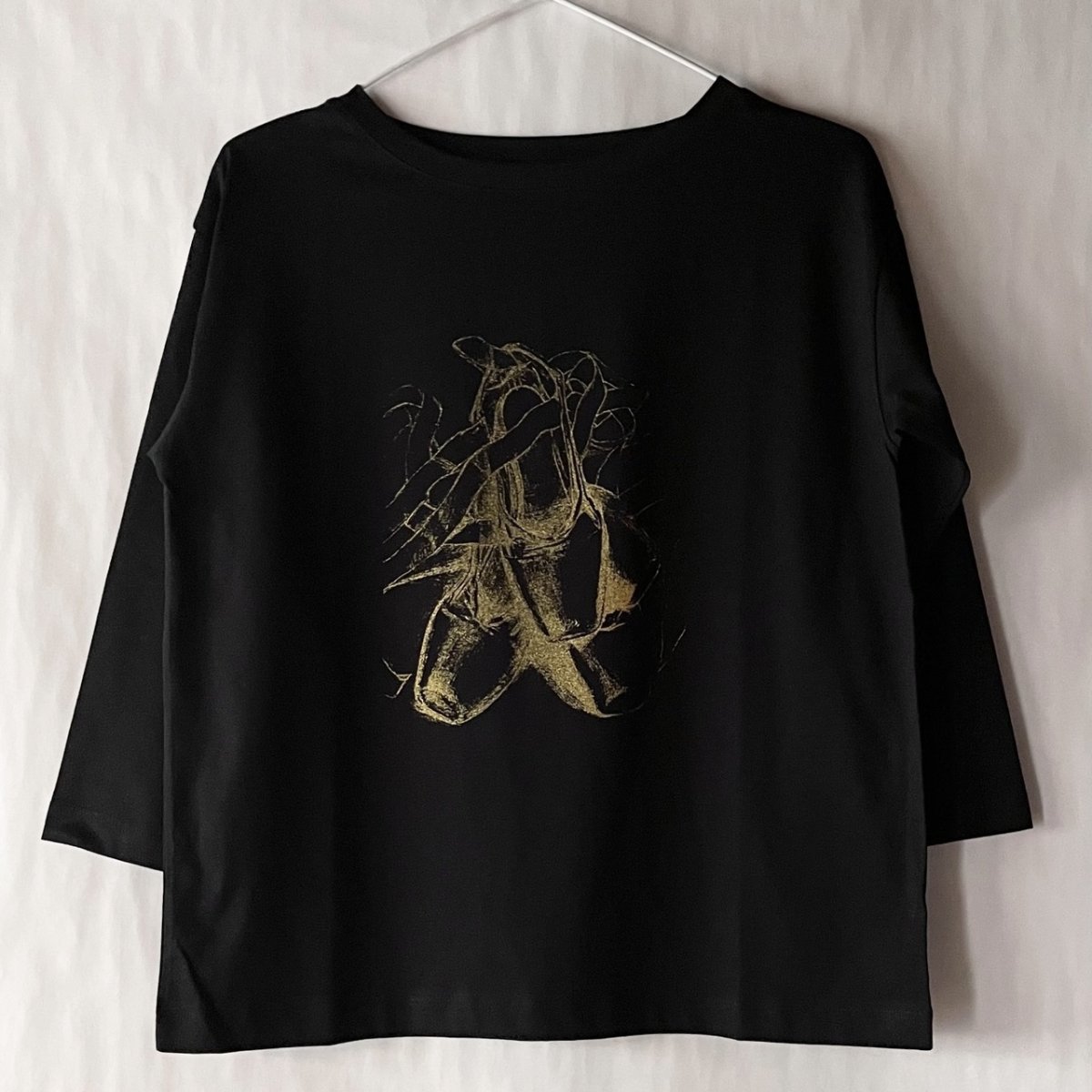 画像9: 【entrechat】 〈 Toe shoes 〉ボートネック七分袖Ｔ (9)