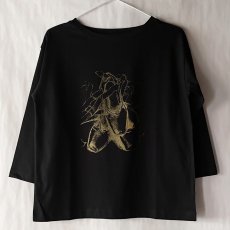 画像9: 【entrechat】 〈 Toe shoes 〉ボートネック七分袖Ｔ (9)
