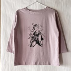 画像5: 【entrechat】 〈 Toe shoes 〉ボートネック七分袖Ｔ (5)