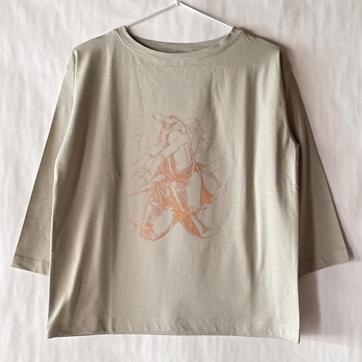 画像7: 【entrechat】 〈 Toe shoes 〉ボートネック七分袖Ｔ (7)