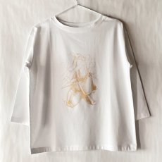 画像1: 【entrechat】 〈 Toe shoes 〉ボートネック七分袖Ｔ (1)
