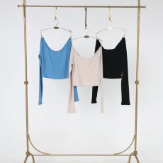 画像2: 【LEVDANCE】 lauren crop top (2)