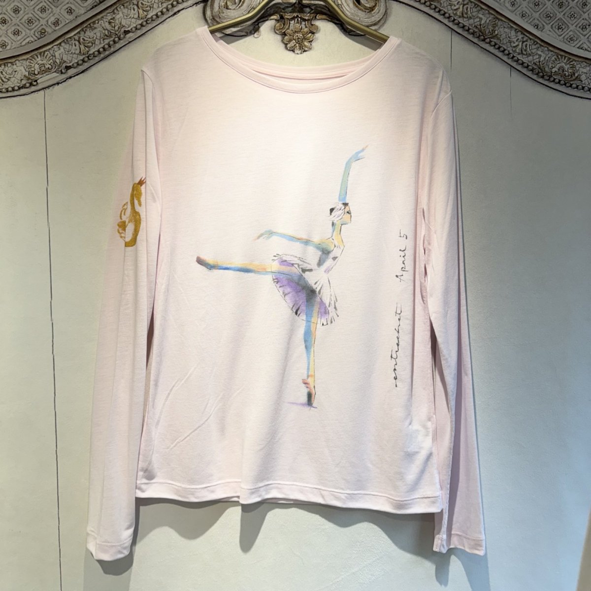 画像7: 【entrechat】デザイナー直筆 Odette Swan Ballerina 長袖クルーネックＴシャツ (7)