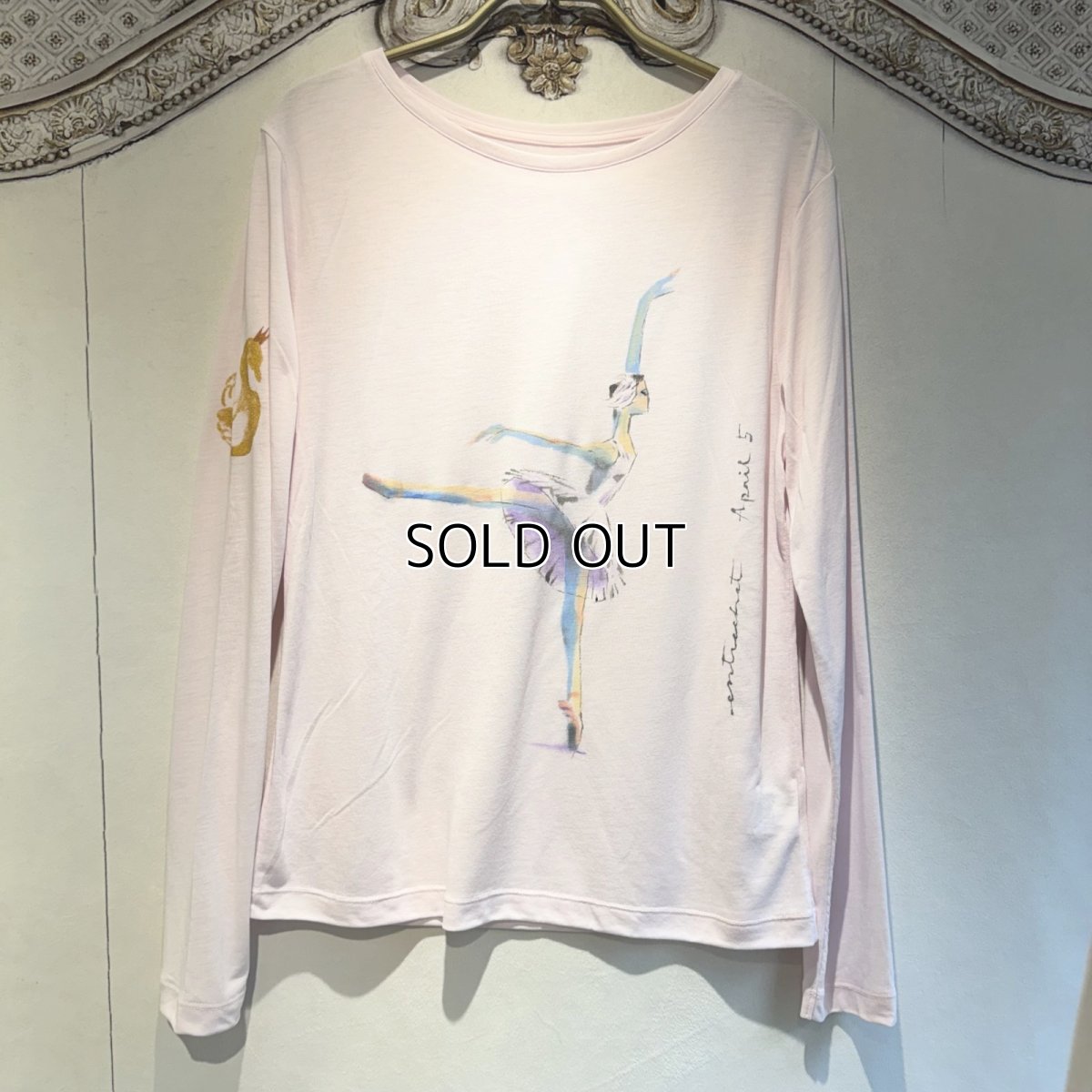 画像7: 【entrechat】デザイナー直筆 Odette Swan Ballerina 長袖クルーネックＴシャツ (7)