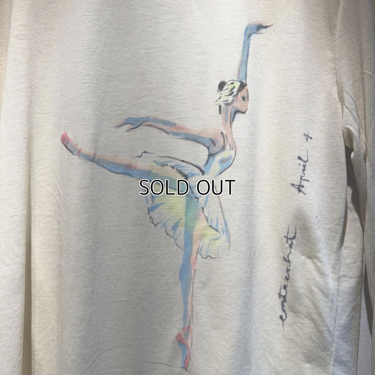 画像5: 【entrechat】デザイナー直筆 Odette Swan Ballerina 長袖クルーネックＴシャツ (5)