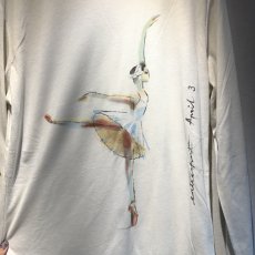 画像2: 【entrechat】デザイナー直筆 Odette Swan Ballerina 長袖クルーネックＴシャツ (2)