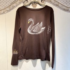 画像3: 【entrechat】デザイナー直筆  Odette Swan 長袖クルーネックＴシャツ (3)