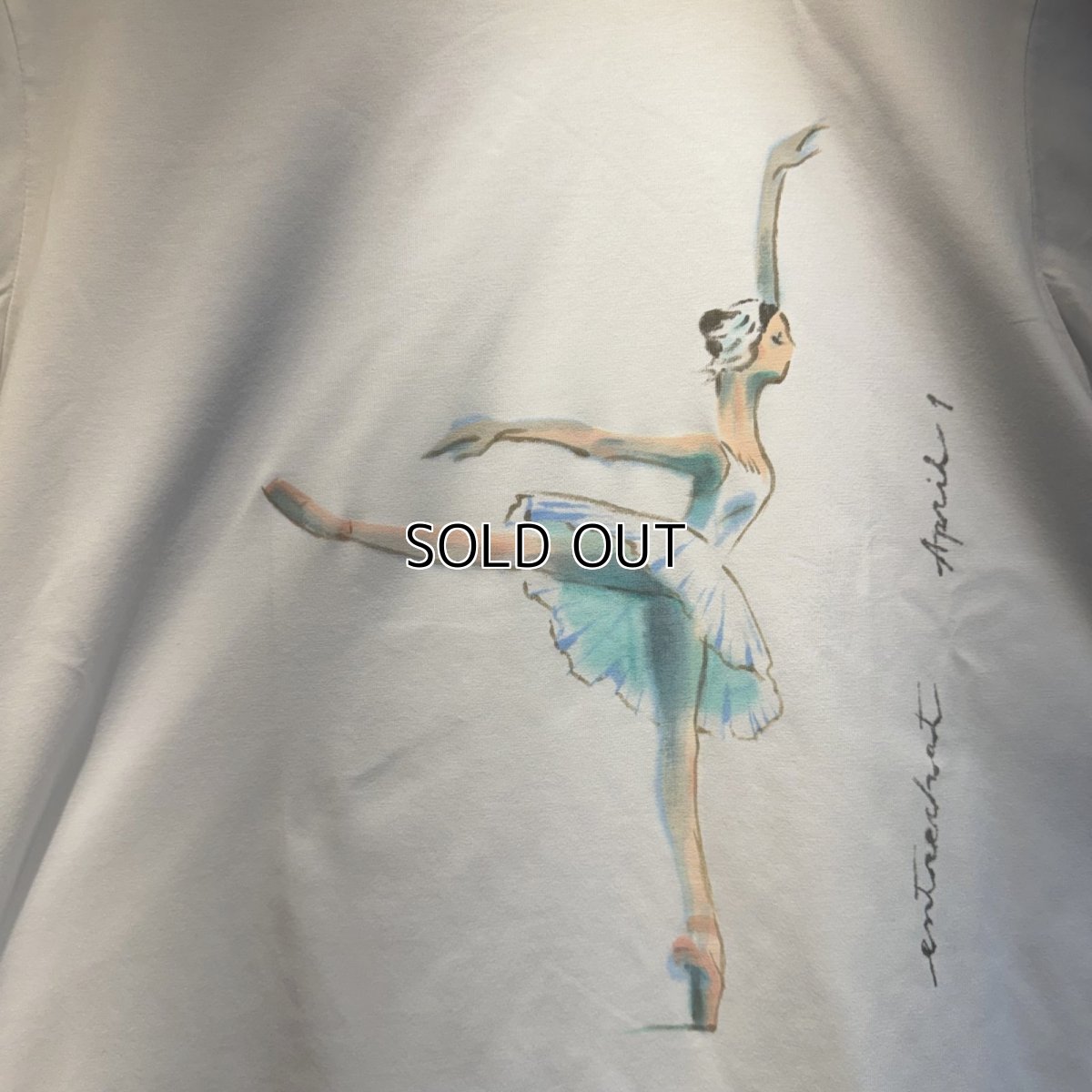 画像4: 【entrechat】デザイナー直筆 Odette Swan Ballerina 半袖Tシャツ (4)
