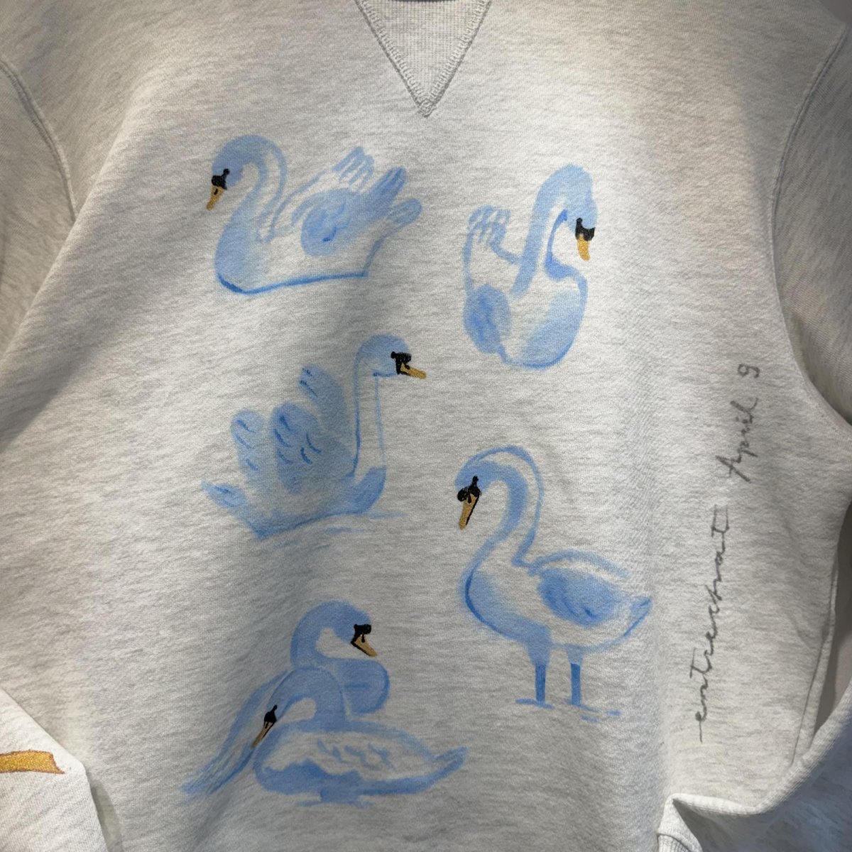 画像6: 【entrechat】デザイナー直筆 Odette Swan トレーナー (6)