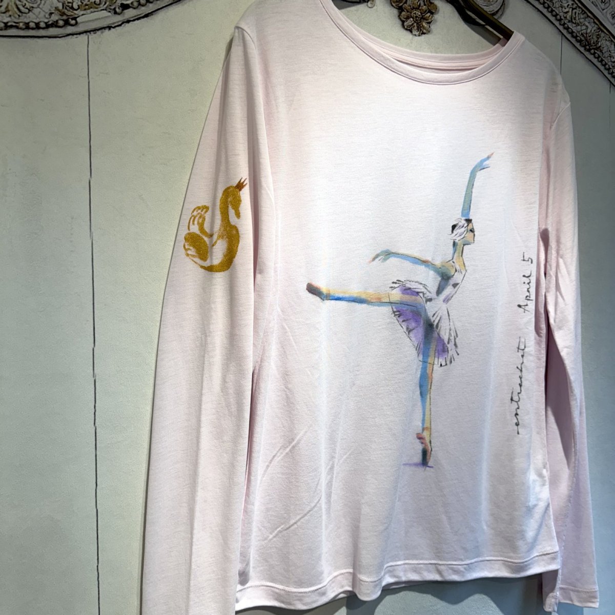 画像9: 【entrechat】デザイナー直筆 Odette Swan Ballerina 長袖クルーネックＴシャツ (9)