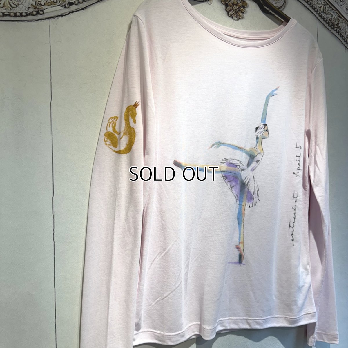 画像9: 【entrechat】デザイナー直筆 Odette Swan Ballerina 長袖クルーネックＴシャツ (9)