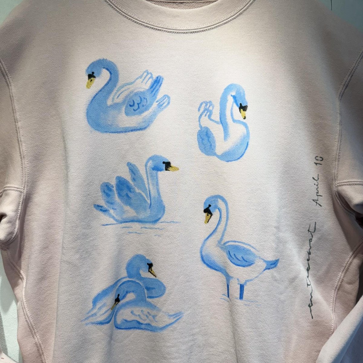 画像3: 【entrechat】デザイナー直筆 Odette Swan トレーナー (3)