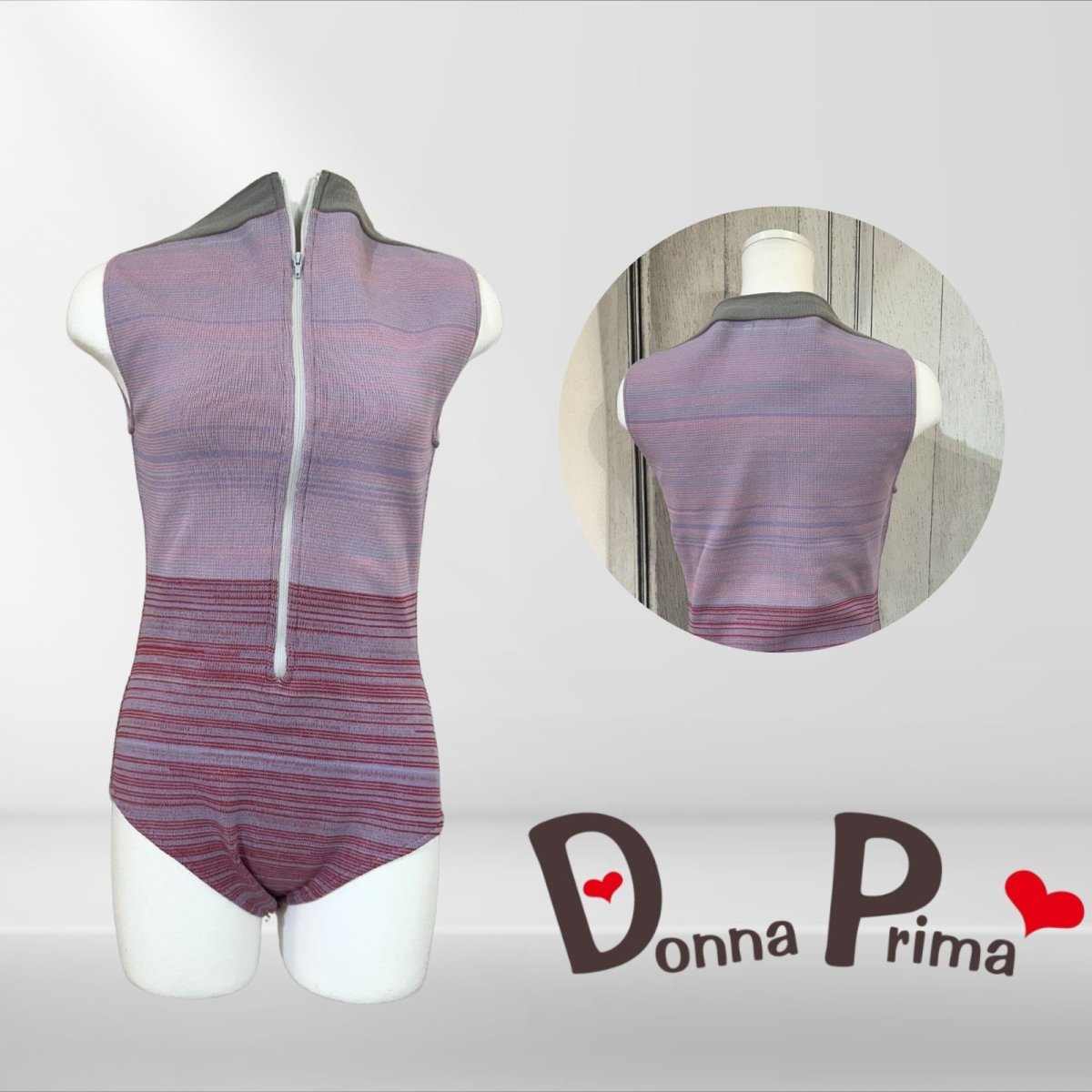 画像1: 【Donna Prima】 ニットレオタード Lサイズ (4) (1)