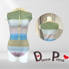 画像1: 【Donna Prima】 ニットレオタード Lサイズ (2) (1)