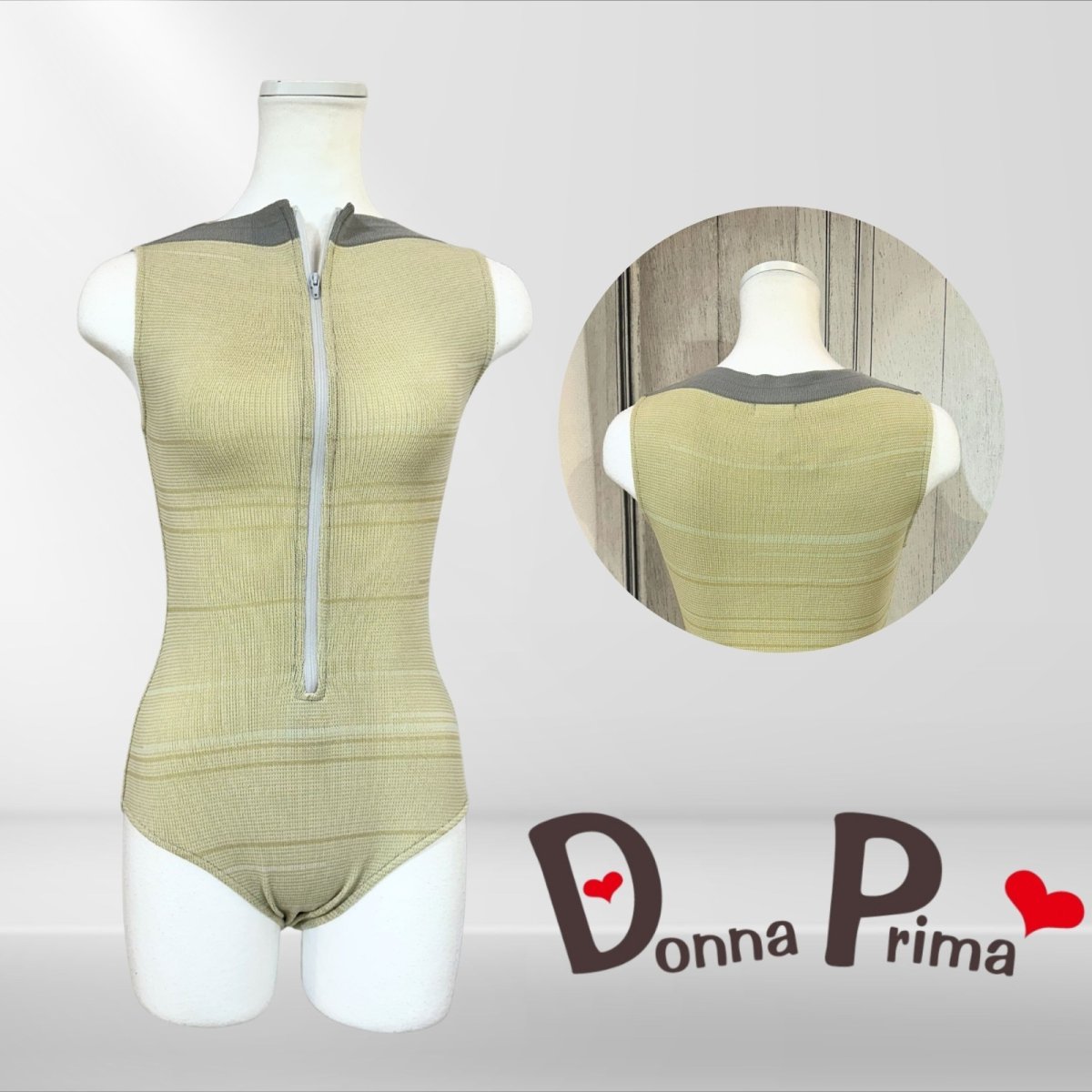 画像1: 【Donna Prima】 ニットレオタード Sサイズ (3) (1)