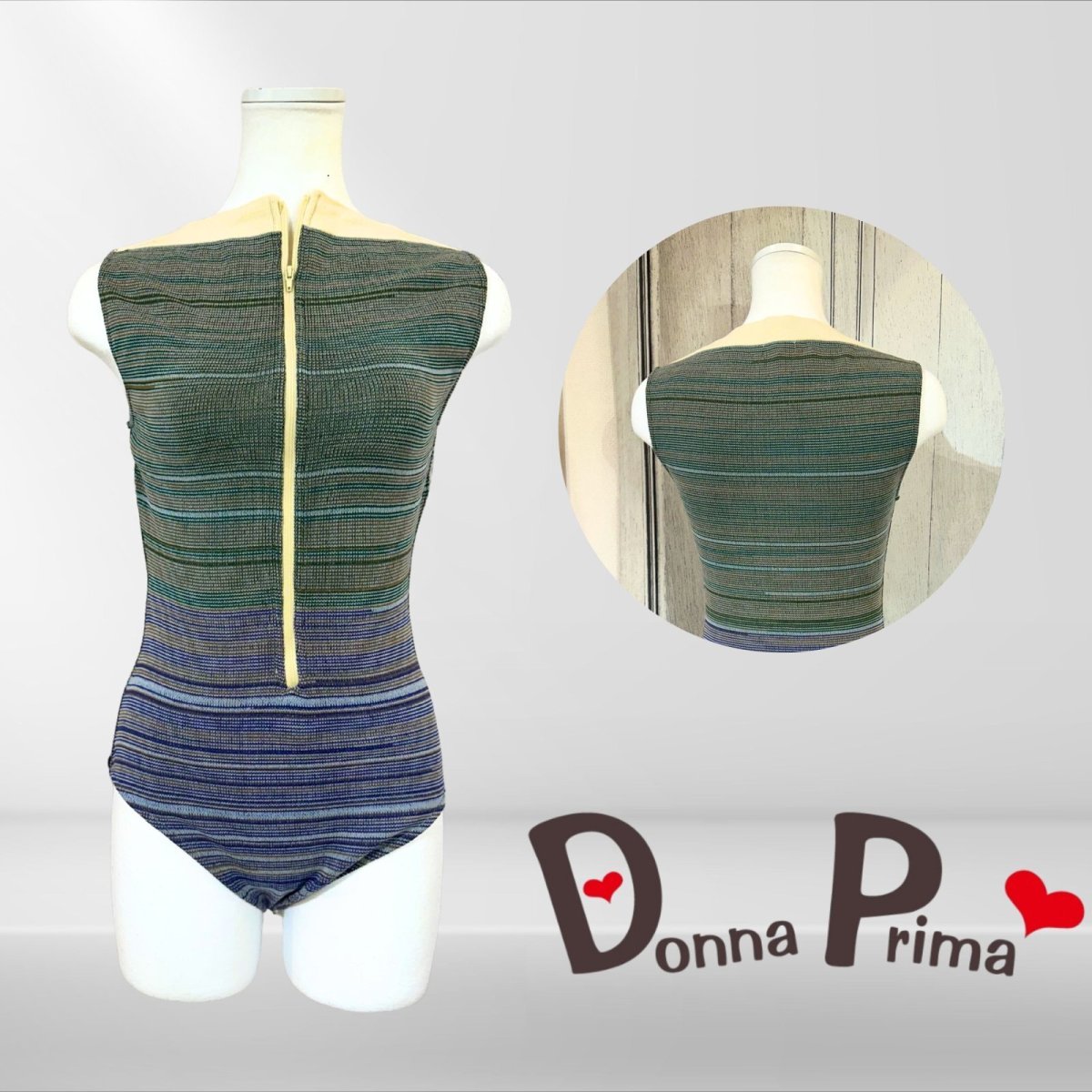 画像1: 【Donna Prima】 ニットレオタード Mサイズ (3) (1)