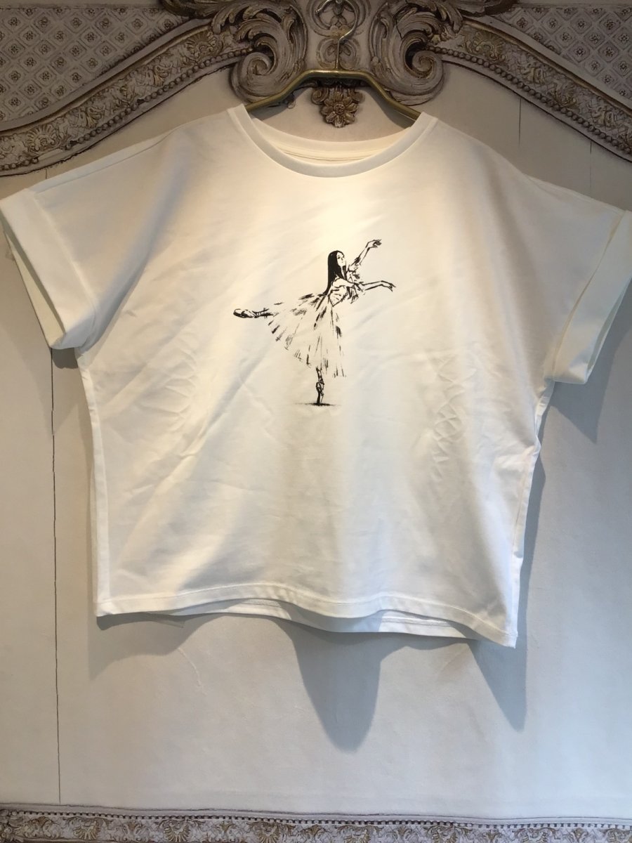 画像1: 【entrechat】 〈ジゼル〉スムースコットンTシャツ (1)