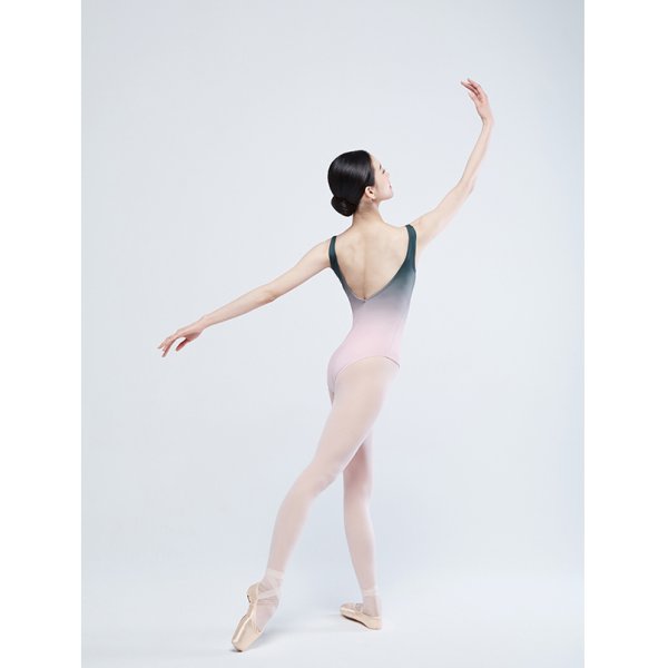 byplieバイプリエオンブレレオタードOmbré La Neige Lサイズ BYPLIE 】OMBRE BOAT NECK LEOTARD - バレエ専門店CHERIE（シェリ）